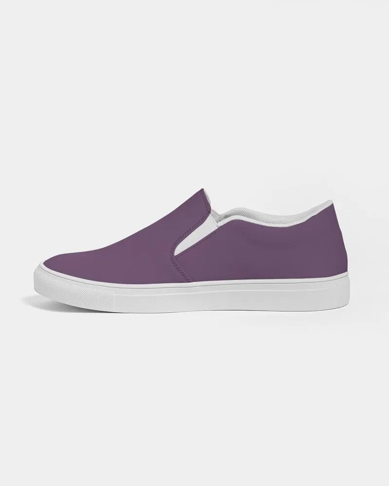 Medium Dark Purple Slip-On Canvas Sneakers | Women's | Medium Dark Pastel Purple | C30M60Y0K60