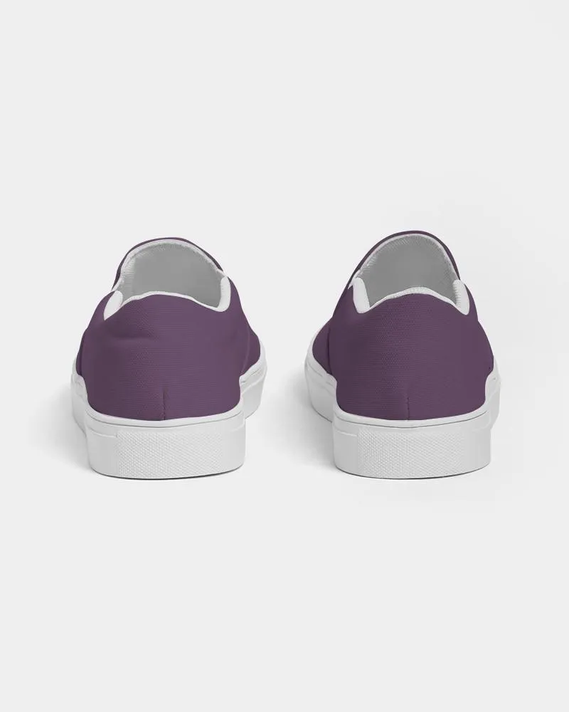 Medium Dark Purple Slip-On Canvas Sneakers | Women's | Medium Dark Pastel Purple | C30M60Y0K60