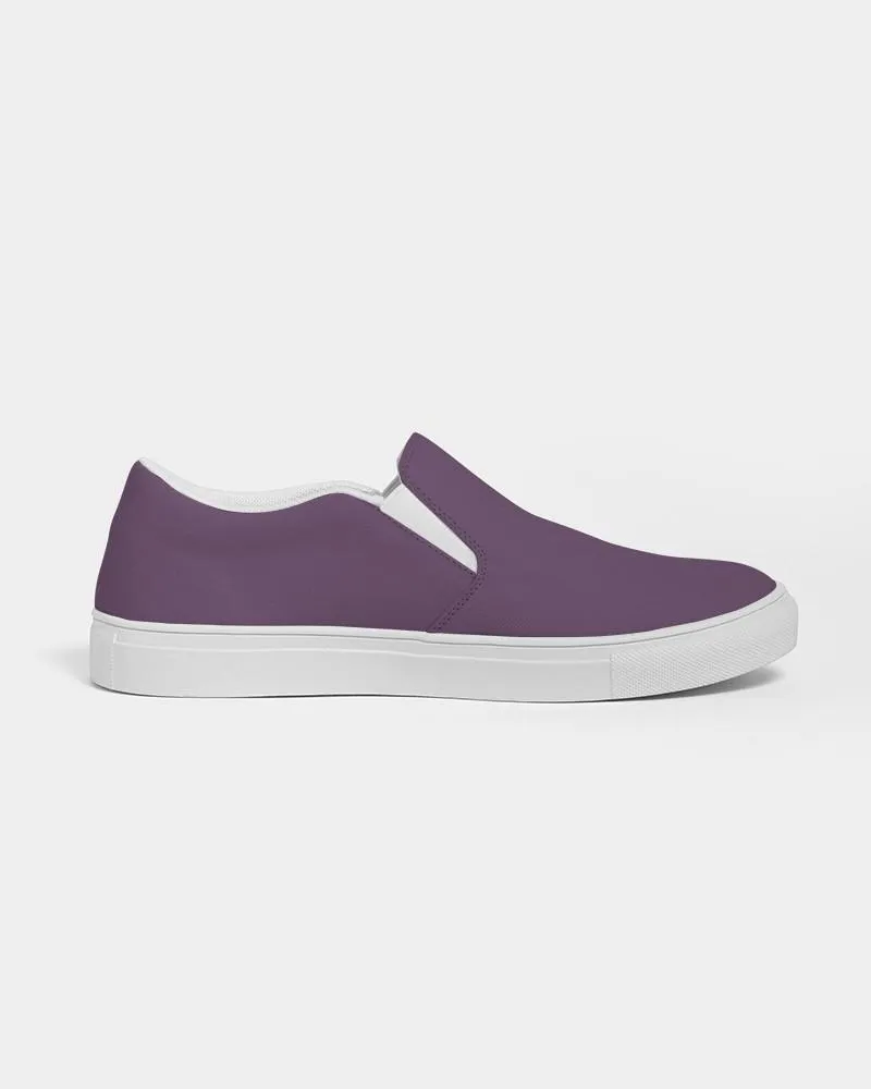 Medium Dark Purple Slip-On Canvas Sneakers | Women's | Medium Dark Pastel Purple | C30M60Y0K60
