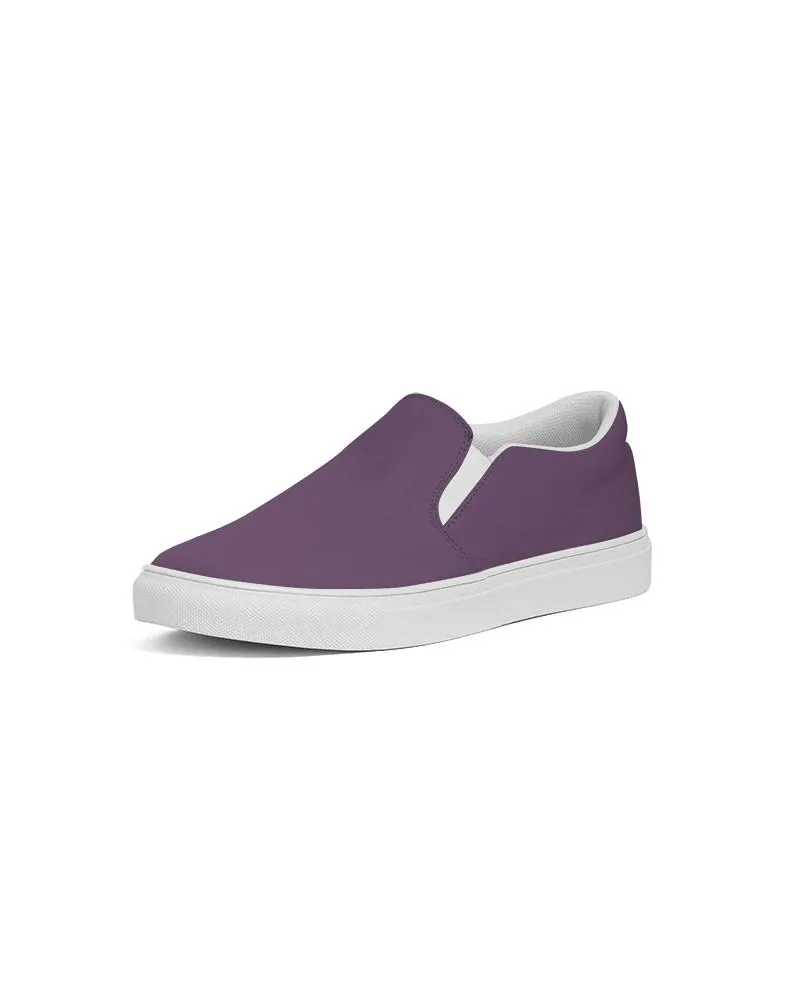 Medium Dark Purple Slip-On Canvas Sneakers | Women's | Medium Dark Pastel Purple | C30M60Y0K60