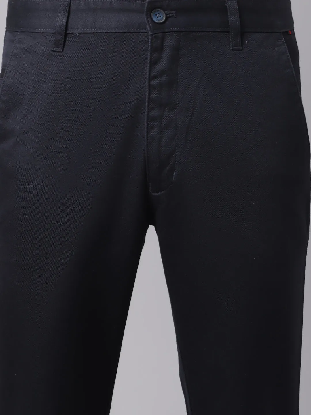 Men Navy Blue Trouser