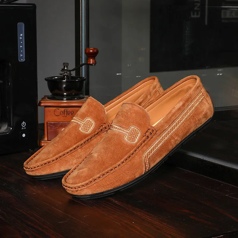 Men Shoes Big Size 38-48 Genuine Leather Mens Loafers Summer Sneakers