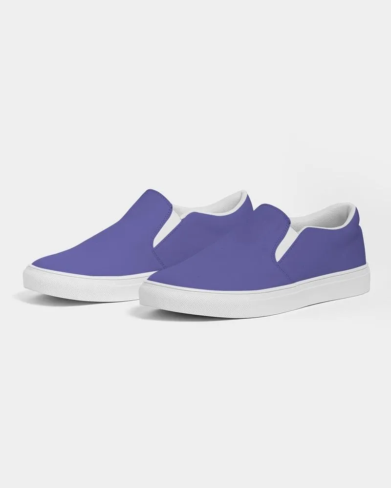 Midtone Blue Slip-On Canvas Sneakers | Men's | C80M80Y0K0