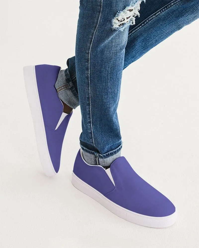 Midtone Blue Slip-On Canvas Sneakers | Men's | C80M80Y0K0