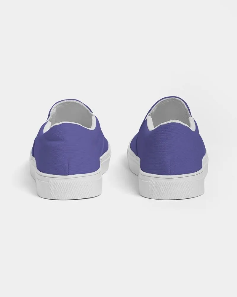 Midtone Blue Slip-On Canvas Sneakers | Men's | C80M80Y0K0