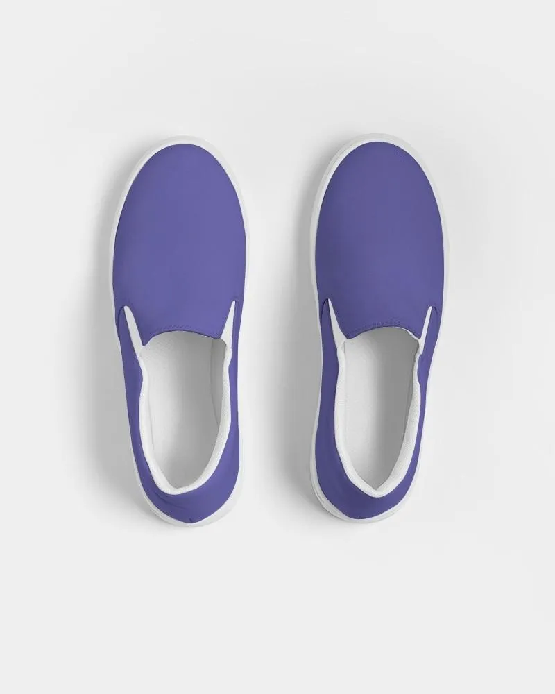 Midtone Blue Slip-On Canvas Sneakers | Men's | C80M80Y0K0