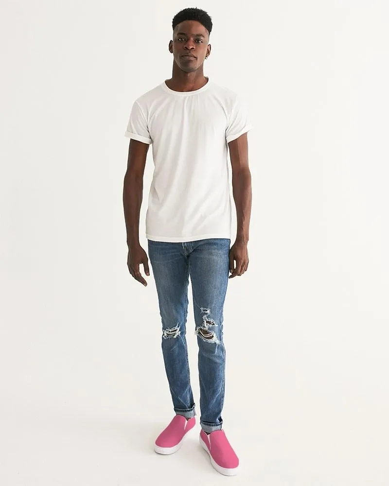Midtone Pink Slip-On Canvas Sneakers | Men's | C0M80Y20K0