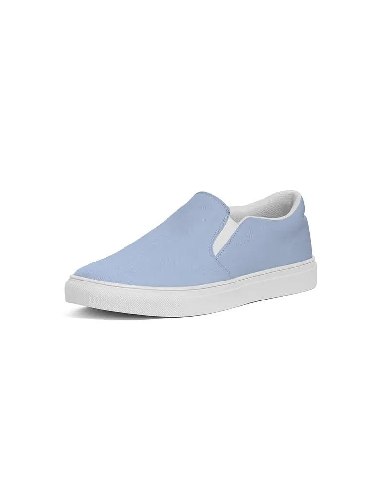 Pale Pastel Blue Slip-On Canvas Sneakers | Women's | Bright Pale Pastel Blue | C30M15Y0K0