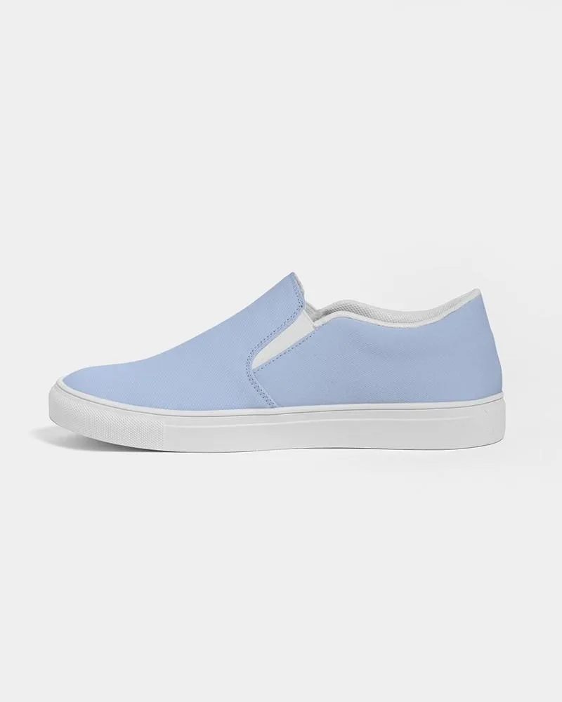 Pale Pastel Blue Slip-On Canvas Sneakers | Women's | Bright Pale Pastel Blue | C30M15Y0K0