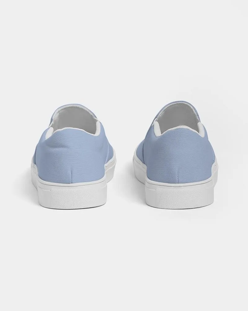 Pale Pastel Blue Slip-On Canvas Sneakers | Women's | Bright Pale Pastel Blue | C30M15Y0K0