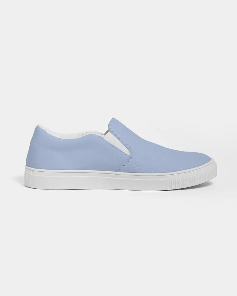 Pale Pastel Blue Slip-On Canvas Sneakers | Women's | Bright Pale Pastel Blue | C30M15Y0K0