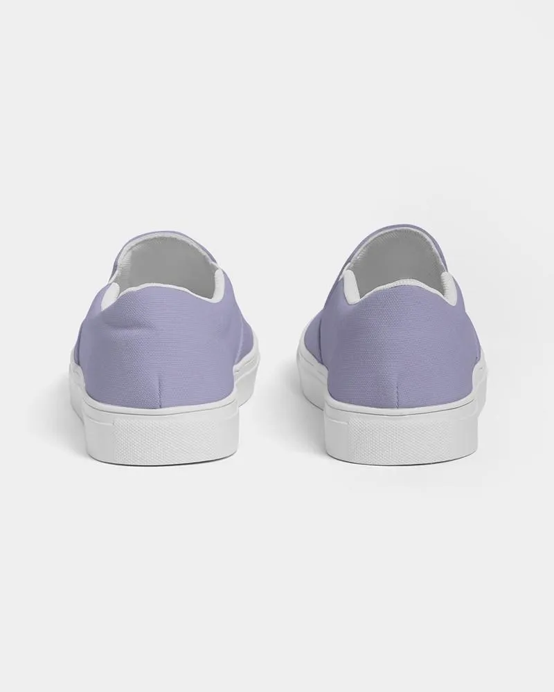 Pale Pastel Blue Slip-On Canvas Sneakers | Women's | Bright Pale Pastel Blue | C30M30Y0K0