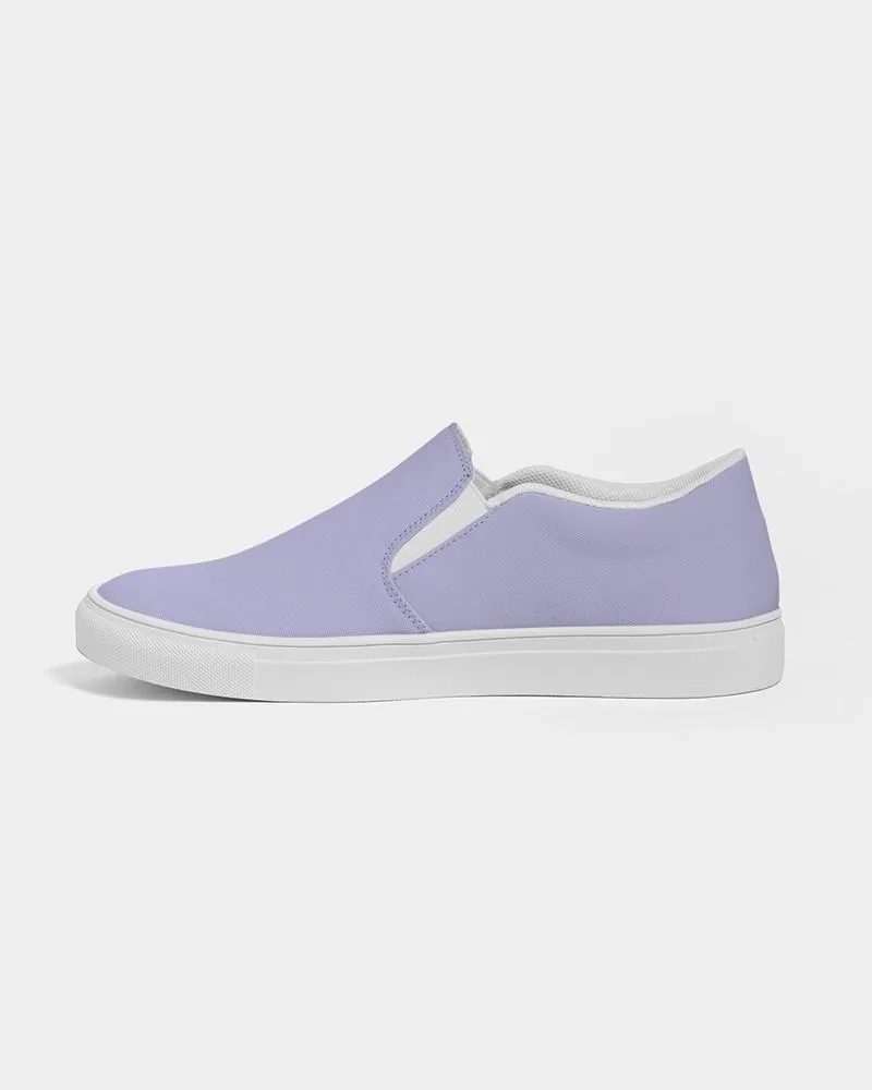 Pale Pastel Blue Slip-On Canvas Sneakers | Women's | Bright Pale Pastel Blue | C30M30Y0K0