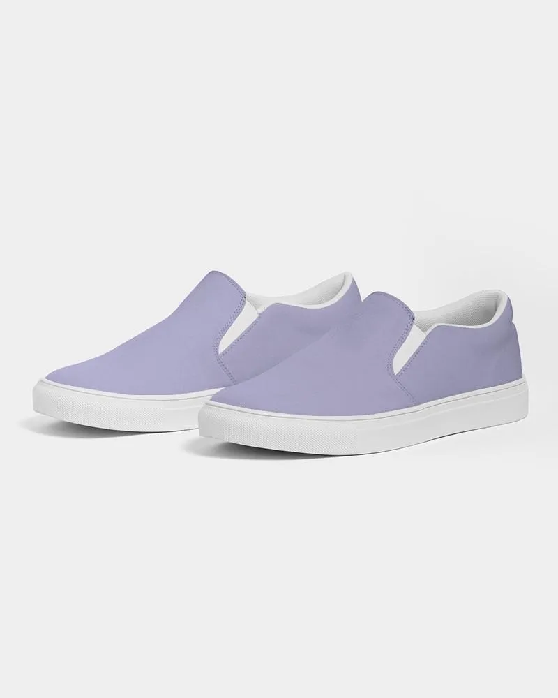 Pale Pastel Blue Slip-On Canvas Sneakers | Women's | Bright Pale Pastel Blue | C30M30Y0K0