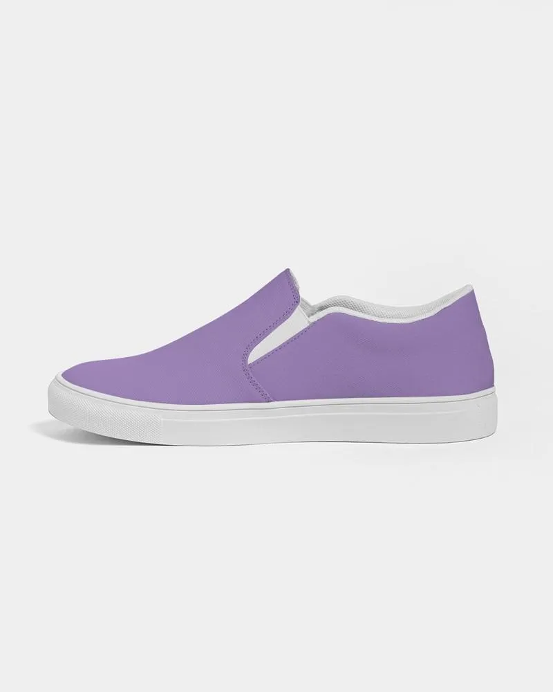 Pastel Violet Slip-On Canvas Sneakers | Women's | Bright Pastel Violet | C45M60Y0K0