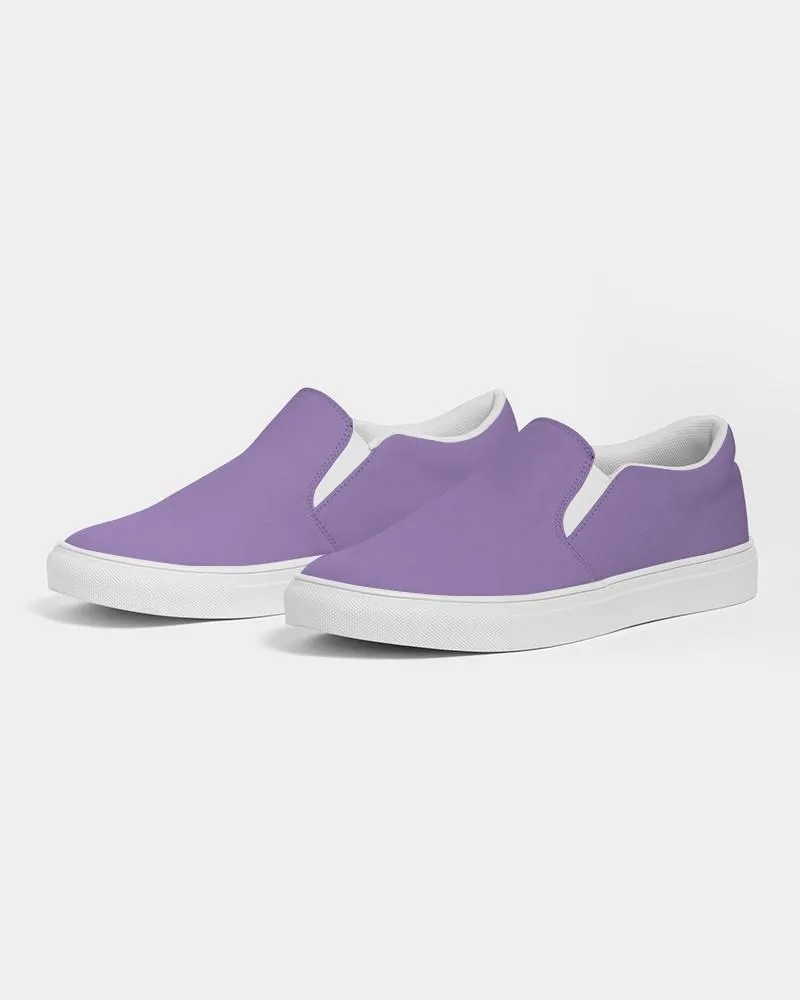 Pastel Violet Slip-On Canvas Sneakers | Women's | Bright Pastel Violet | C45M60Y0K0