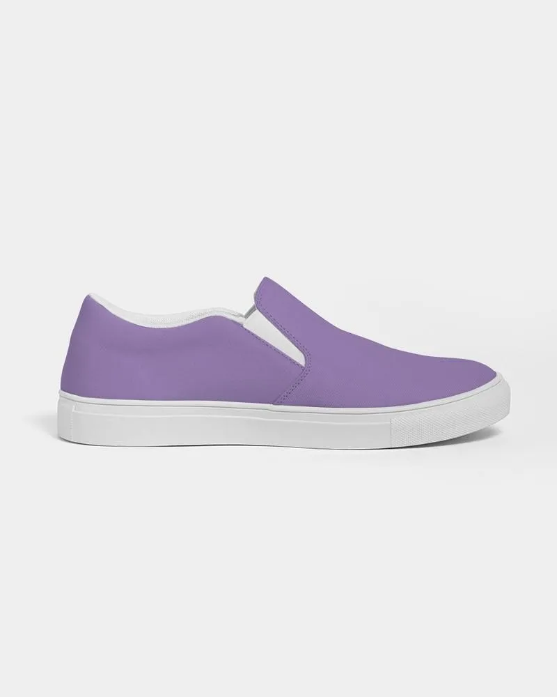 Pastel Violet Slip-On Canvas Sneakers | Women's | Bright Pastel Violet | C45M60Y0K0
