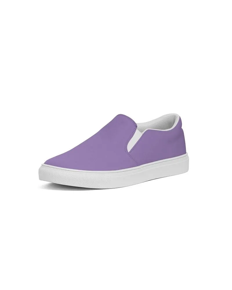 Pastel Violet Slip-On Canvas Sneakers | Women's | Bright Pastel Violet | C45M60Y0K0