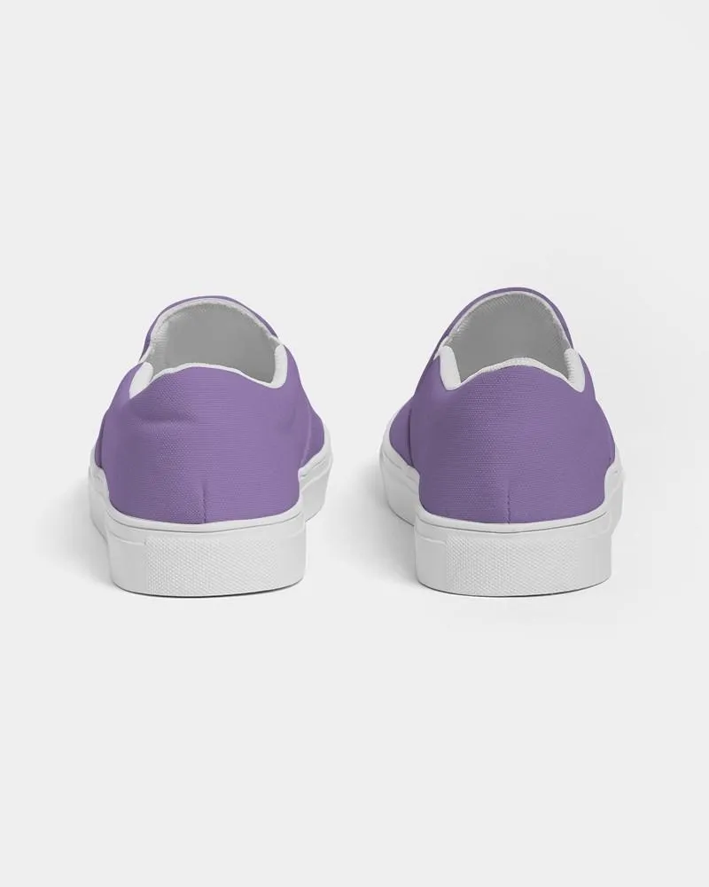 Pastel Violet Slip-On Canvas Sneakers | Women's | Bright Pastel Violet | C45M60Y0K0