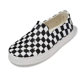 People Footwear The Slater Kids Checker: Picket White (Graphic)