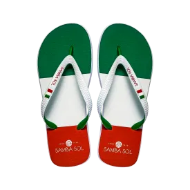 Samba Sol Men's Countries Collection Flip Flops - Italy