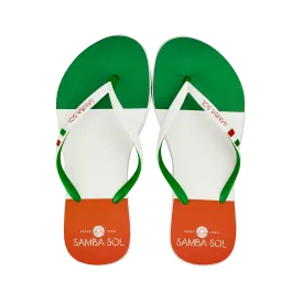 Samba Sol Women's Countries Collection Flip Flops - Italy