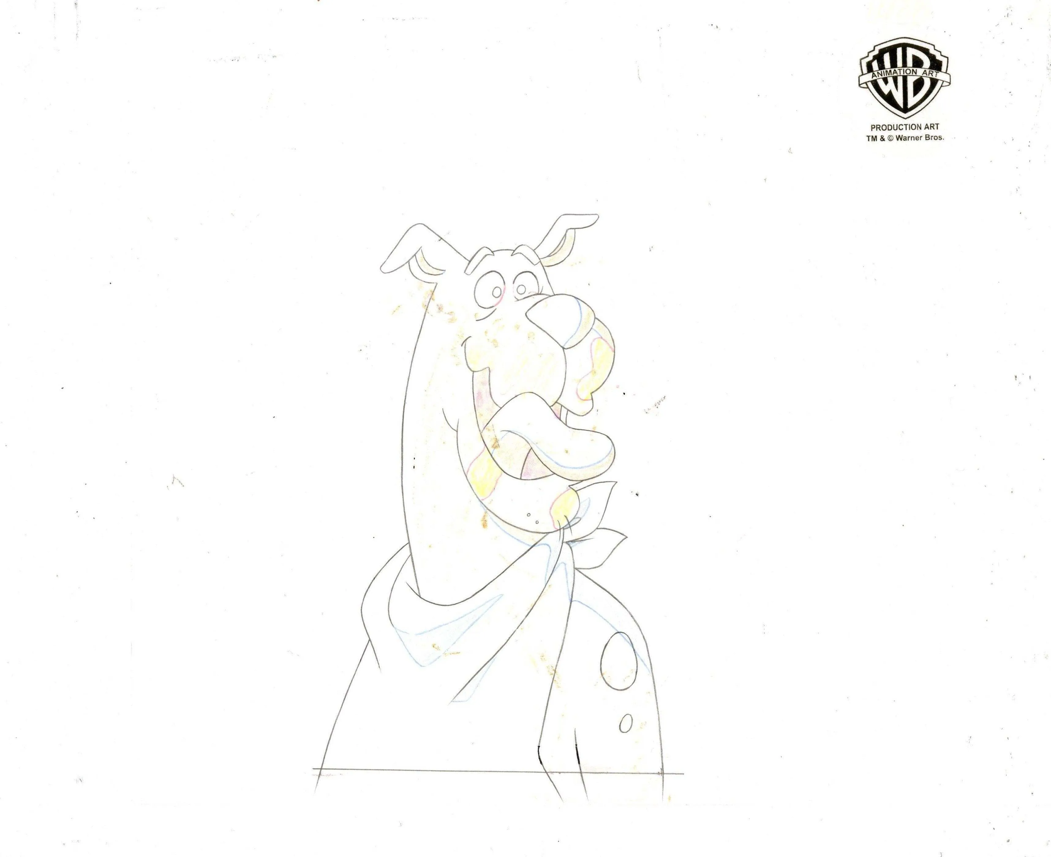 Scooby-Doo and the Witch's Ghost Original Production Cel With Matching Drawing: Scooby and Shaggy