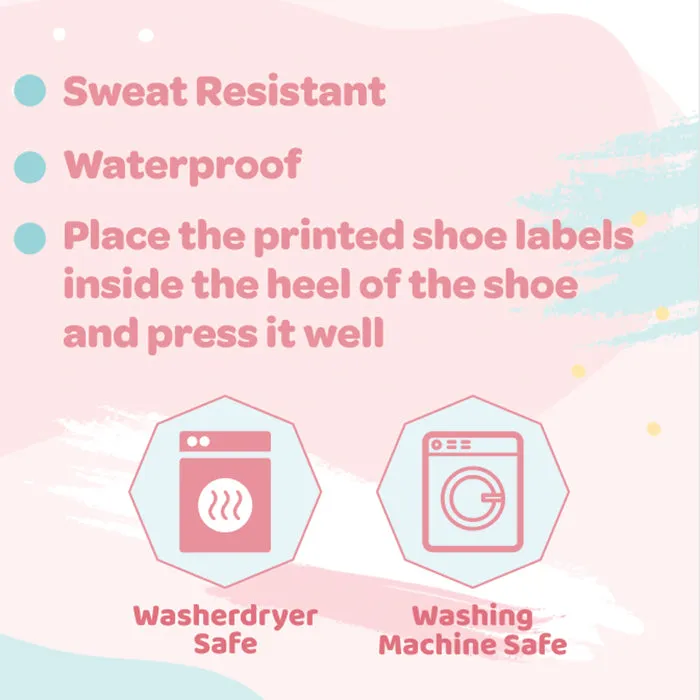 Shoe Labels Pack - Solid Black
