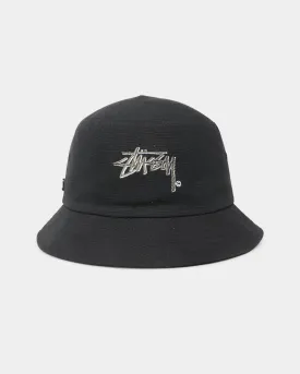Stussy Stock Shadow Bucket Hat Black/Dusty Grey