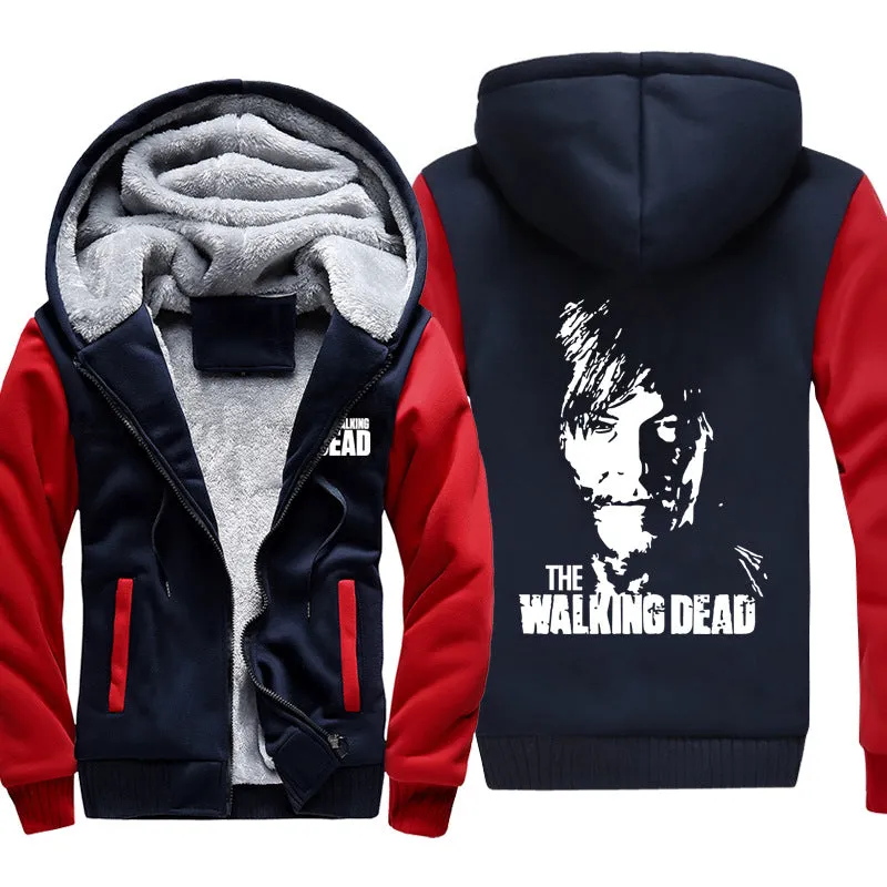 The Walking Dead Jackets - Solid Color The Walking Dead Archer Dari Icon Fleece Jacket
