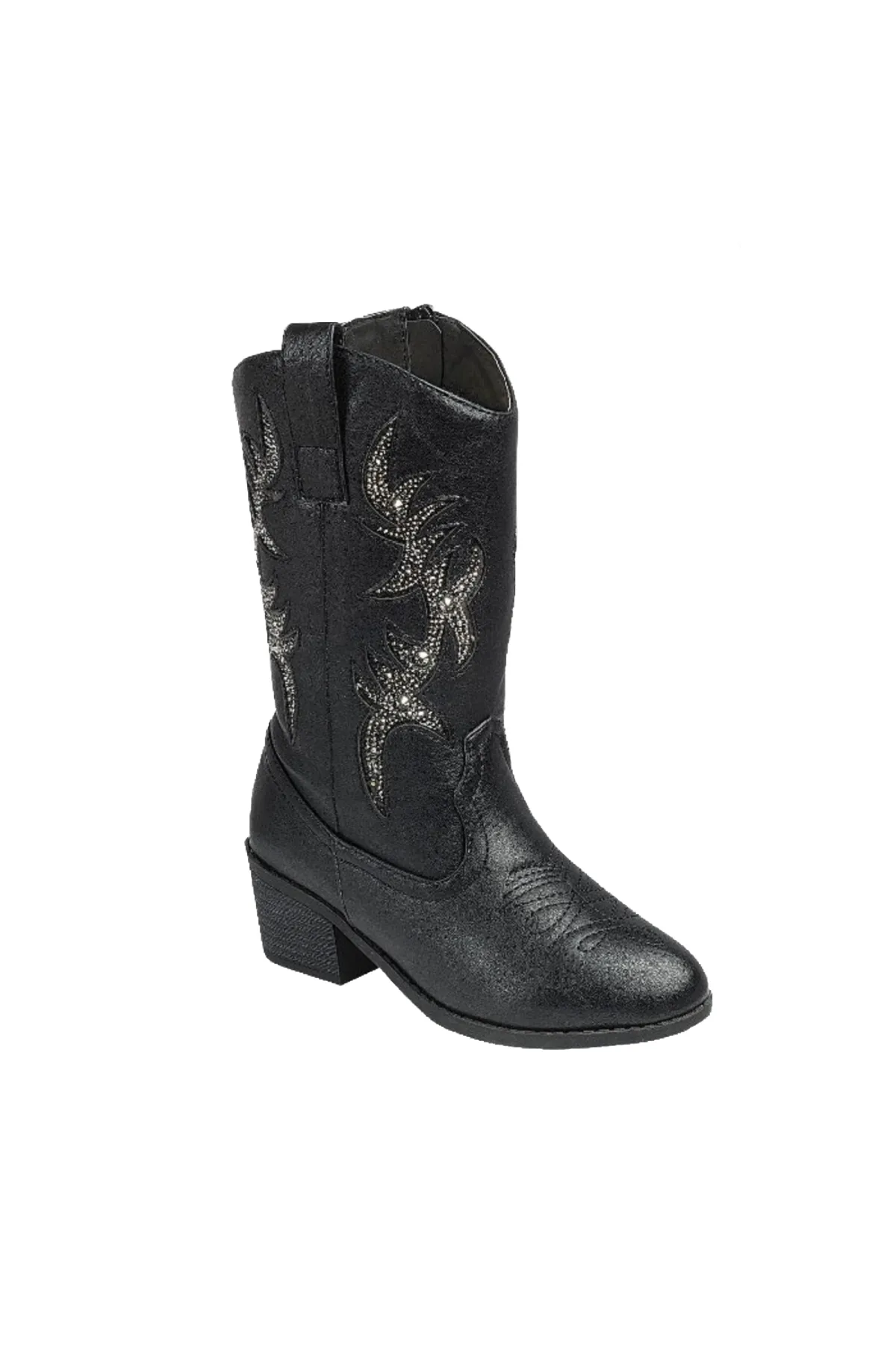 Western Rhinestone Boots (Black)
