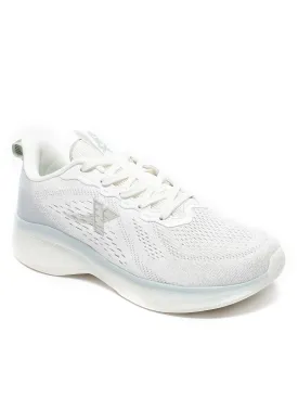 XTEP Canvas White,Green Running Shoes for Women Euro- 39